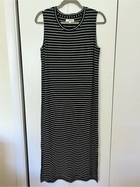 Madewell Stripe Midi Tank Dress Size XS NWT